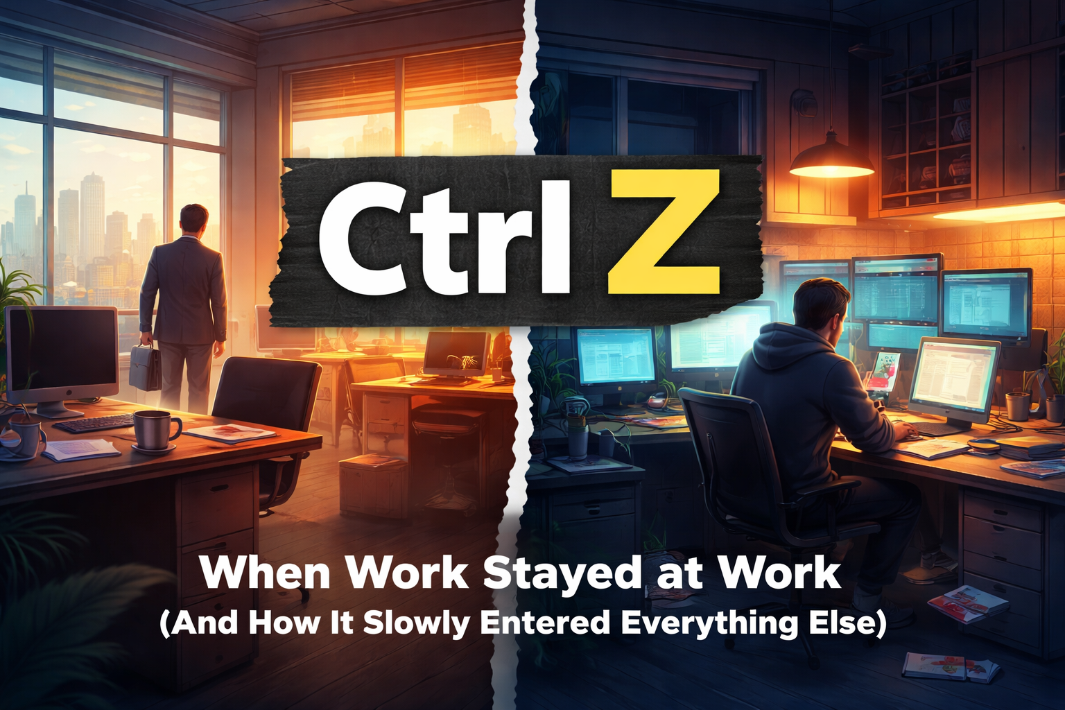 Ctrl Z: When Work Stayed at Work (And How It Slowly Entered Everything Else)
